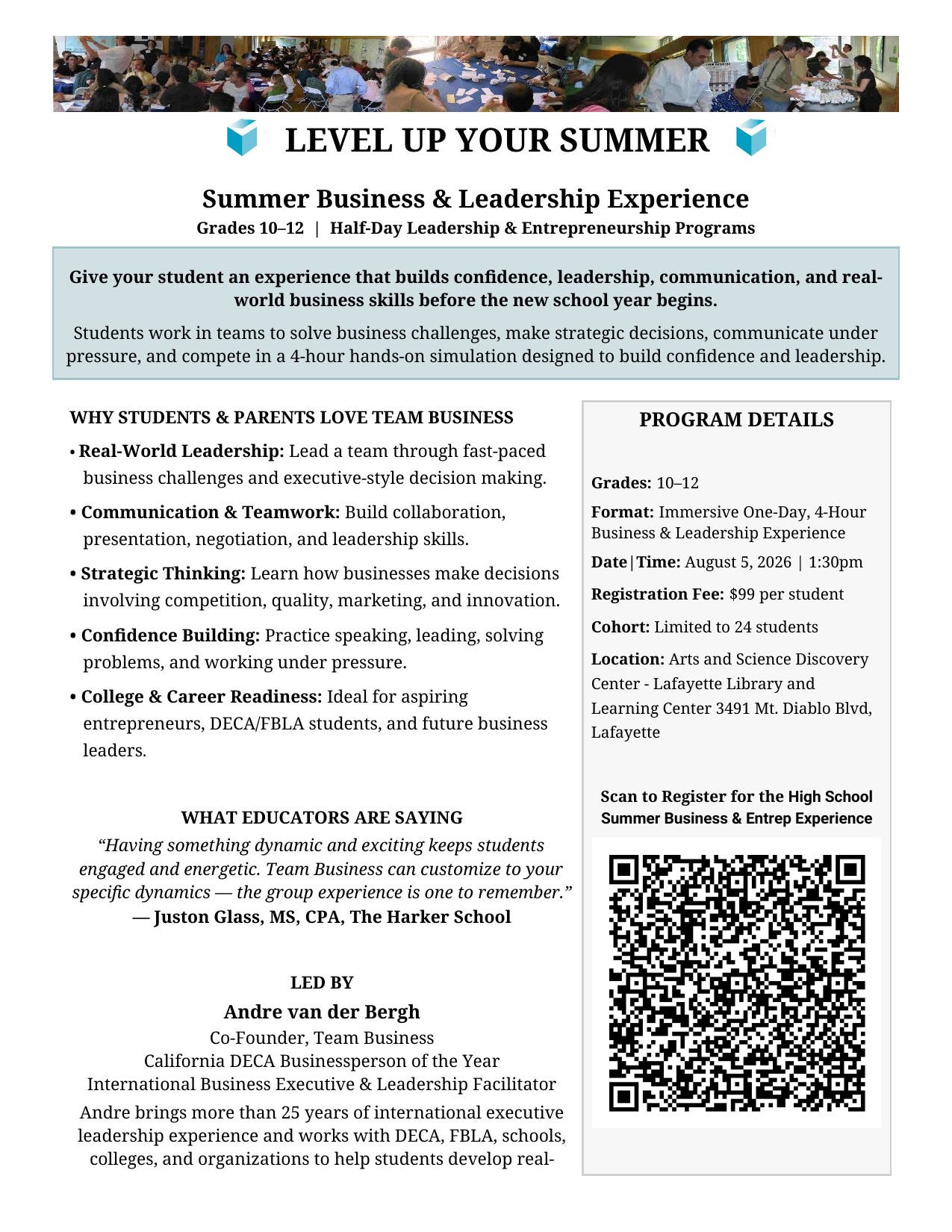 Summer Business & Leadership Experience