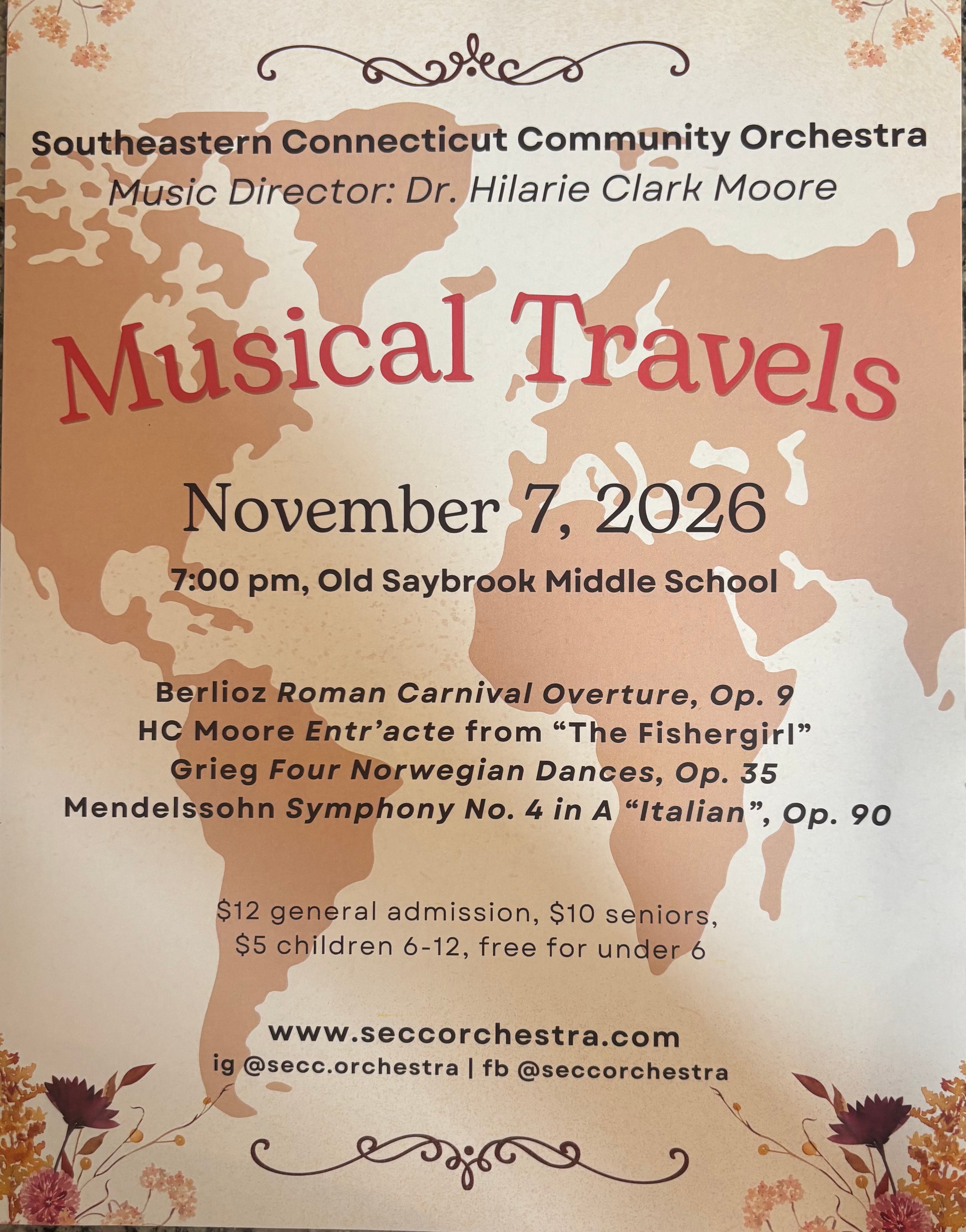 Southeastern Connecticut Community Orchestra: Musical Travels