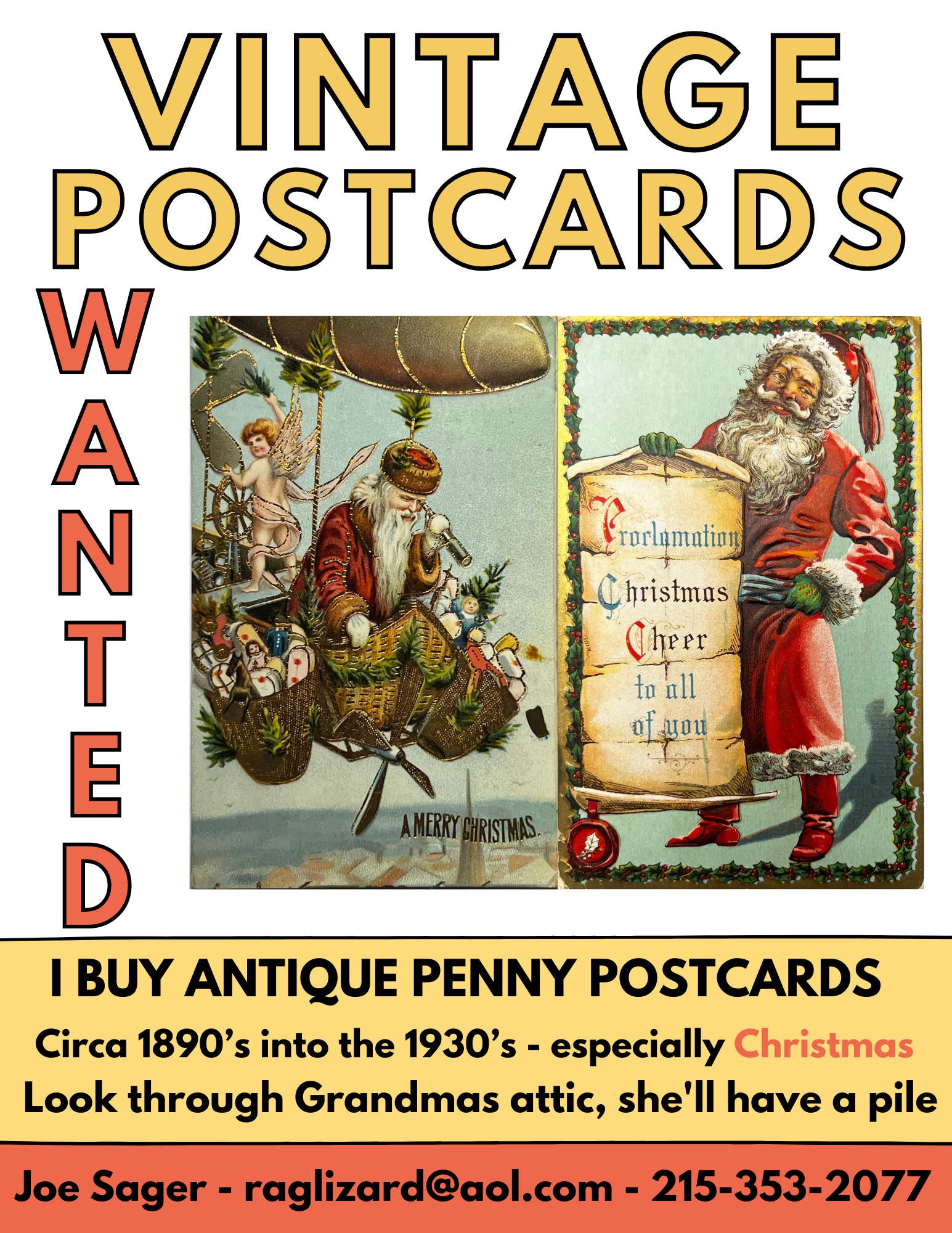 WANTED: Vintage Christmas cards