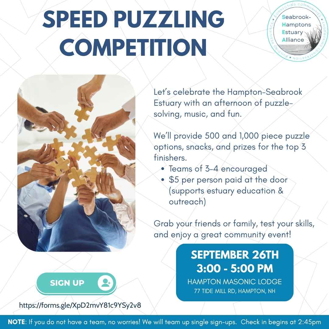 Speed Puzzling Competition to Celebrate National Estuaries Week