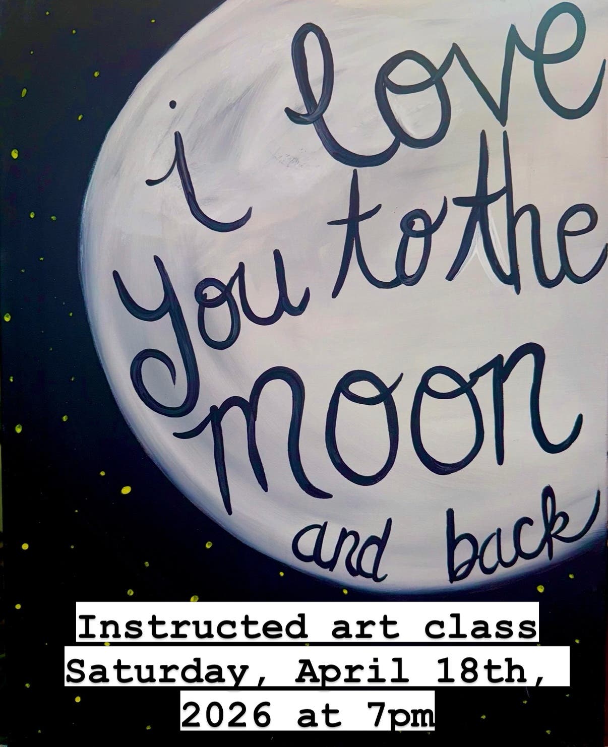 Instructed Art Class Today at 7pm 🎨