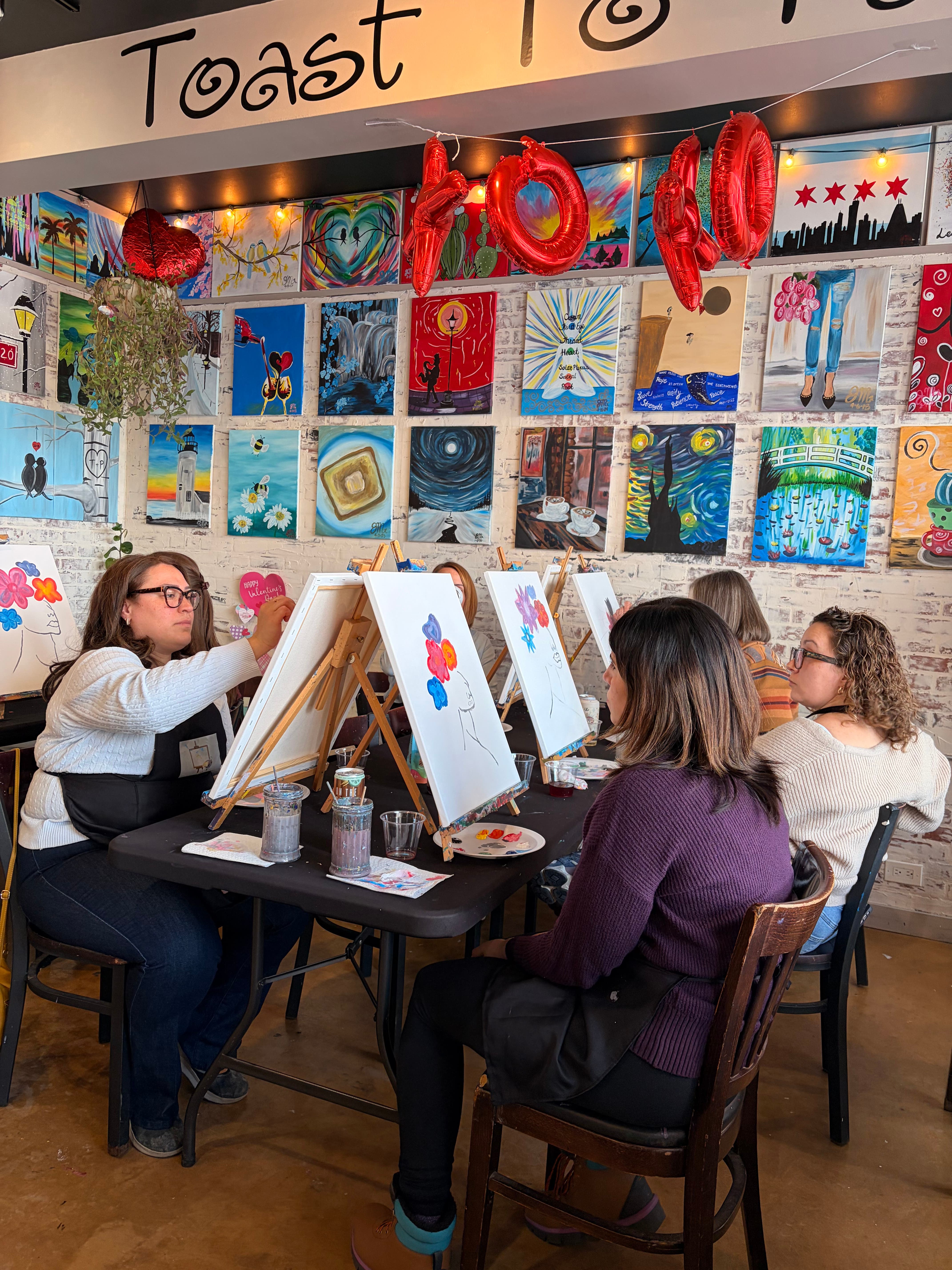 Pre- Mother’s Day Sip and Paint 🎨 🥂