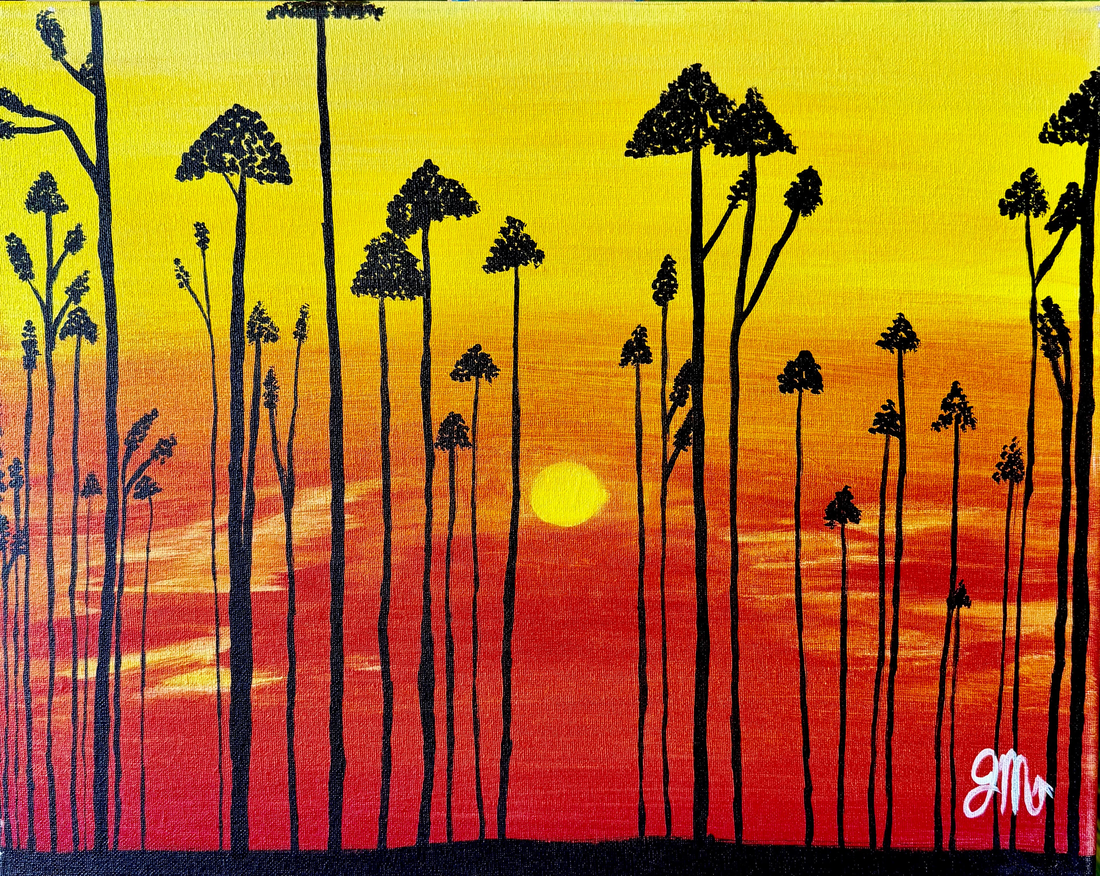 African Sunset Sip and Paint 🎨 