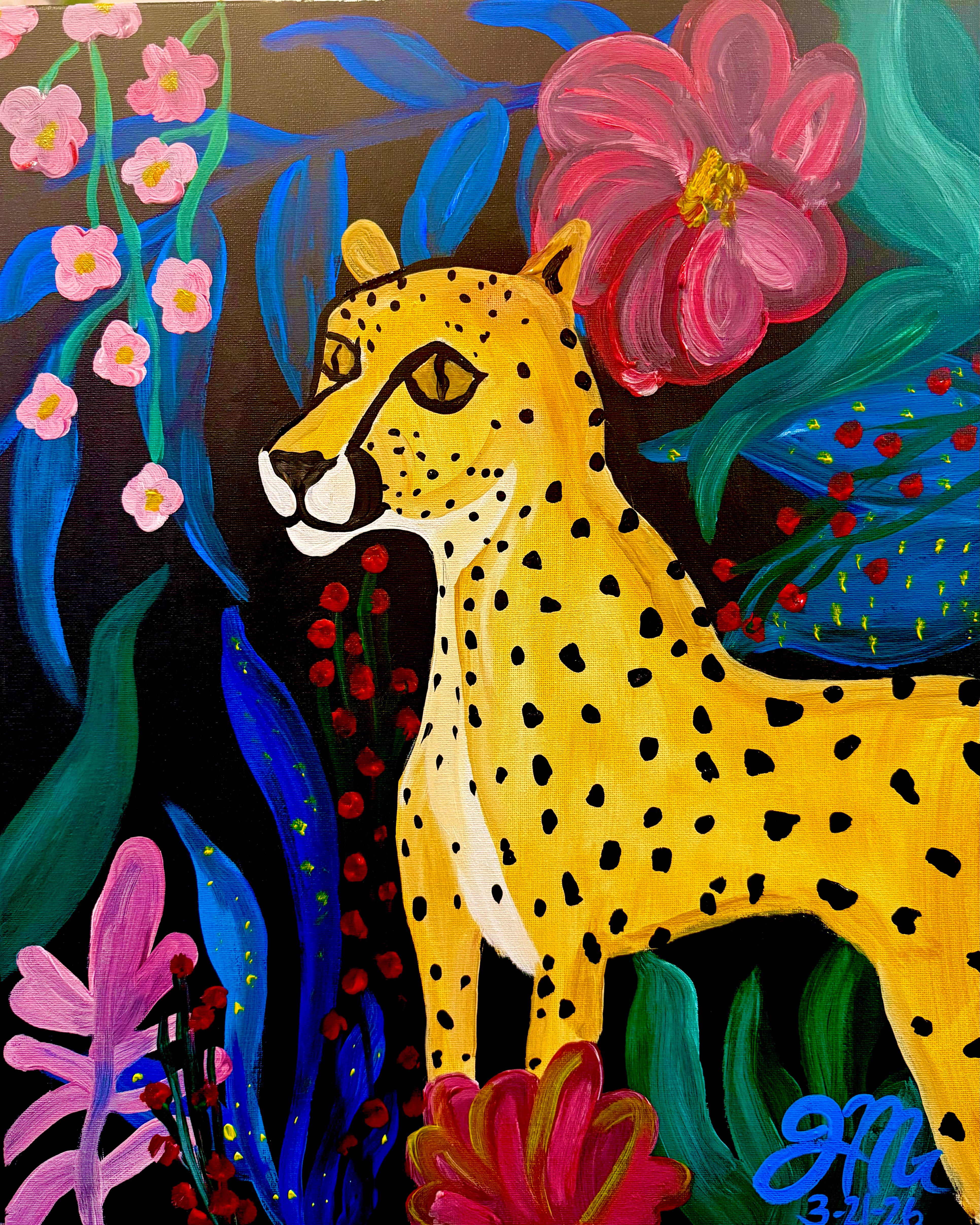 Sip and Paint Art Class Today 