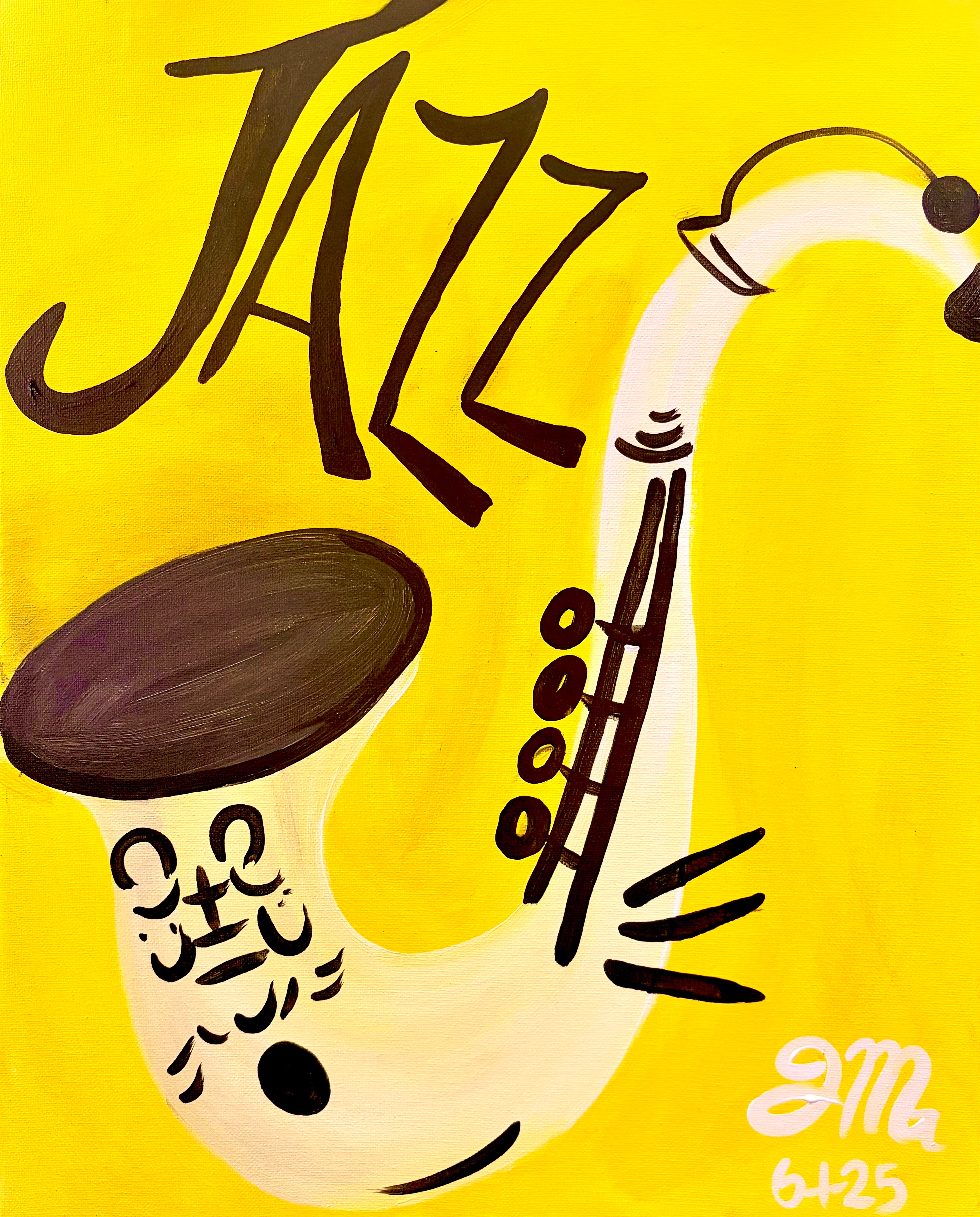 A “Jazz” Night Art Class 🎨