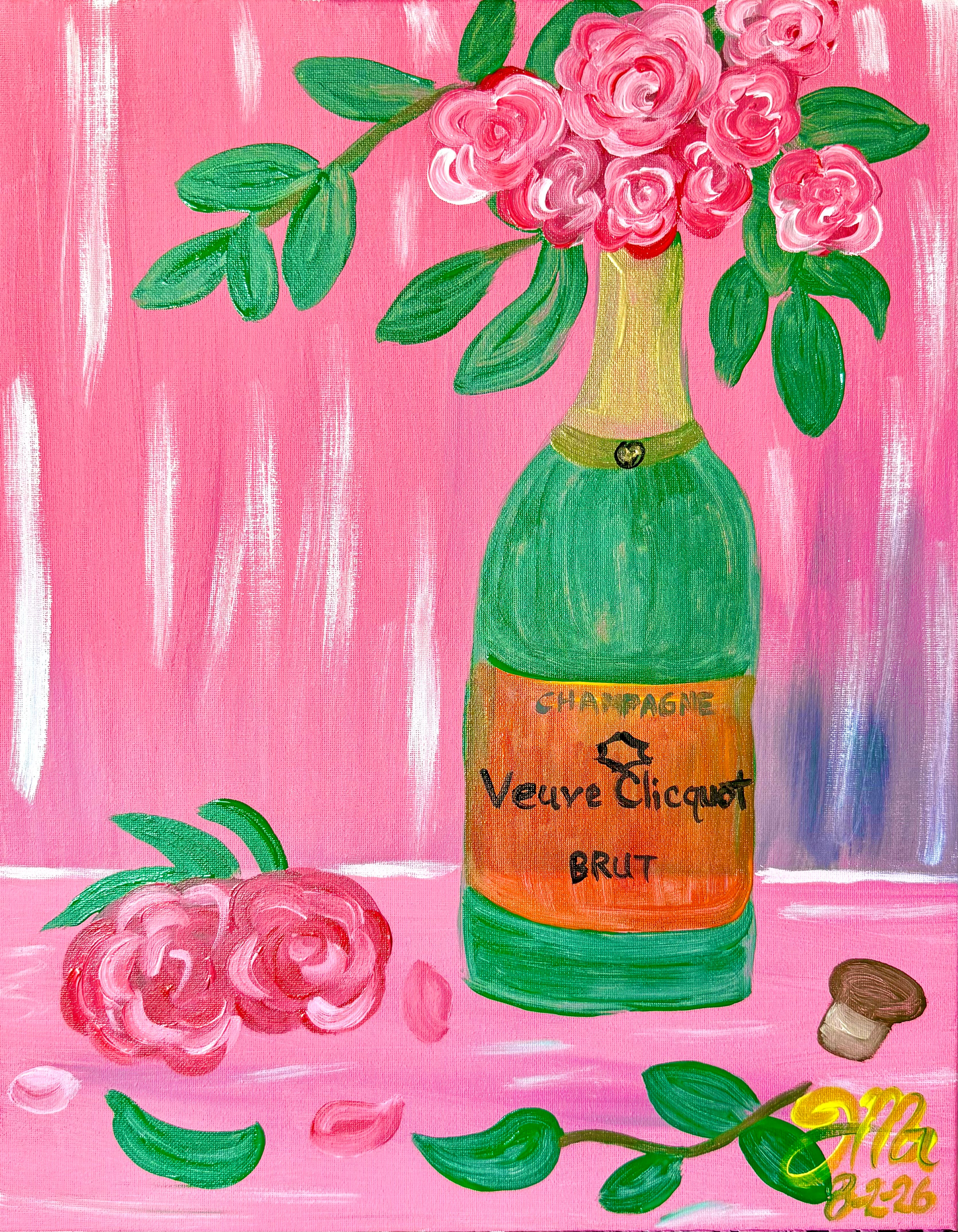 Petals and Bubbly Sip and Paint 🎨 