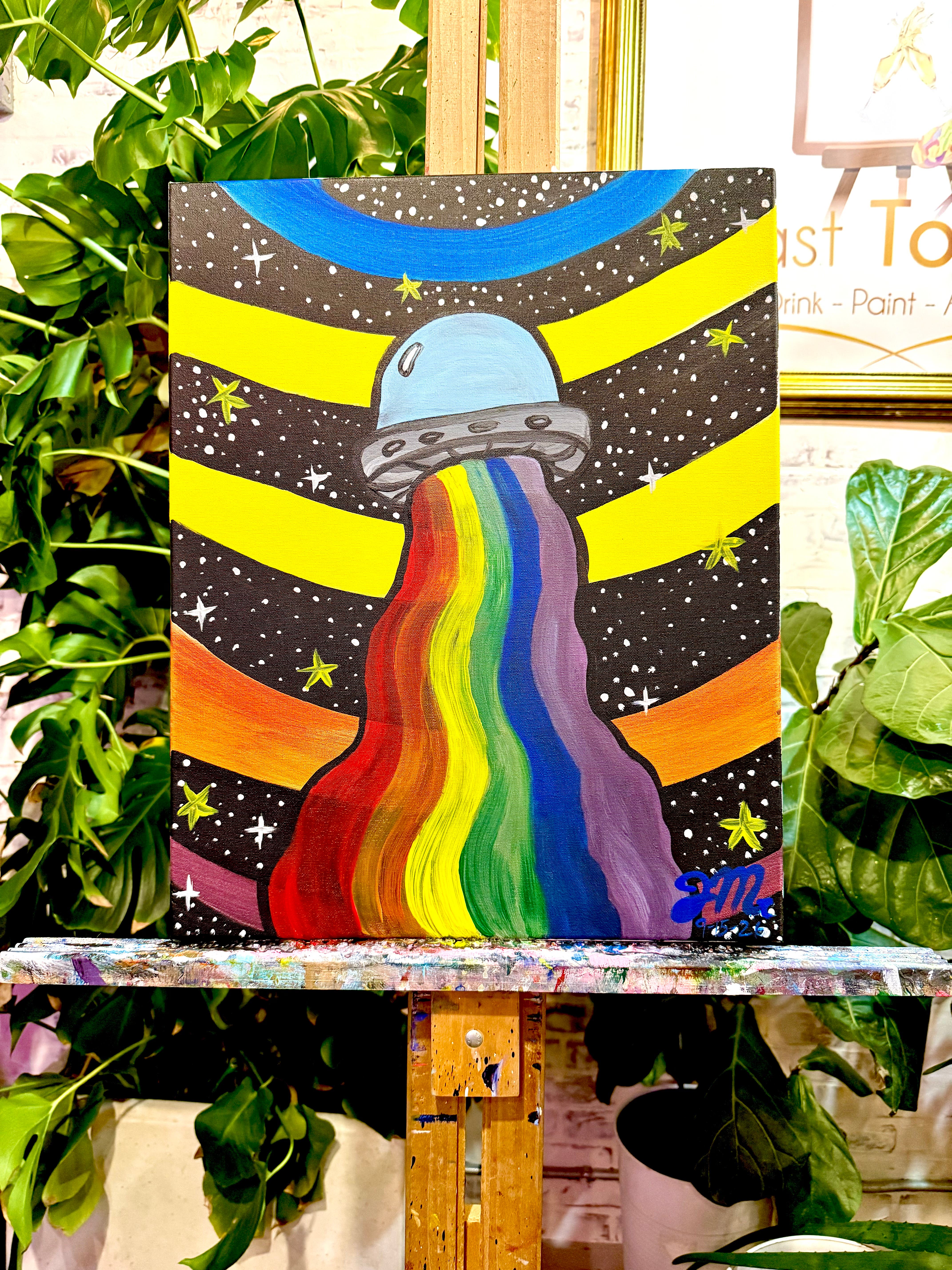“A Bit Spacey” Sip and Paint 🎨 