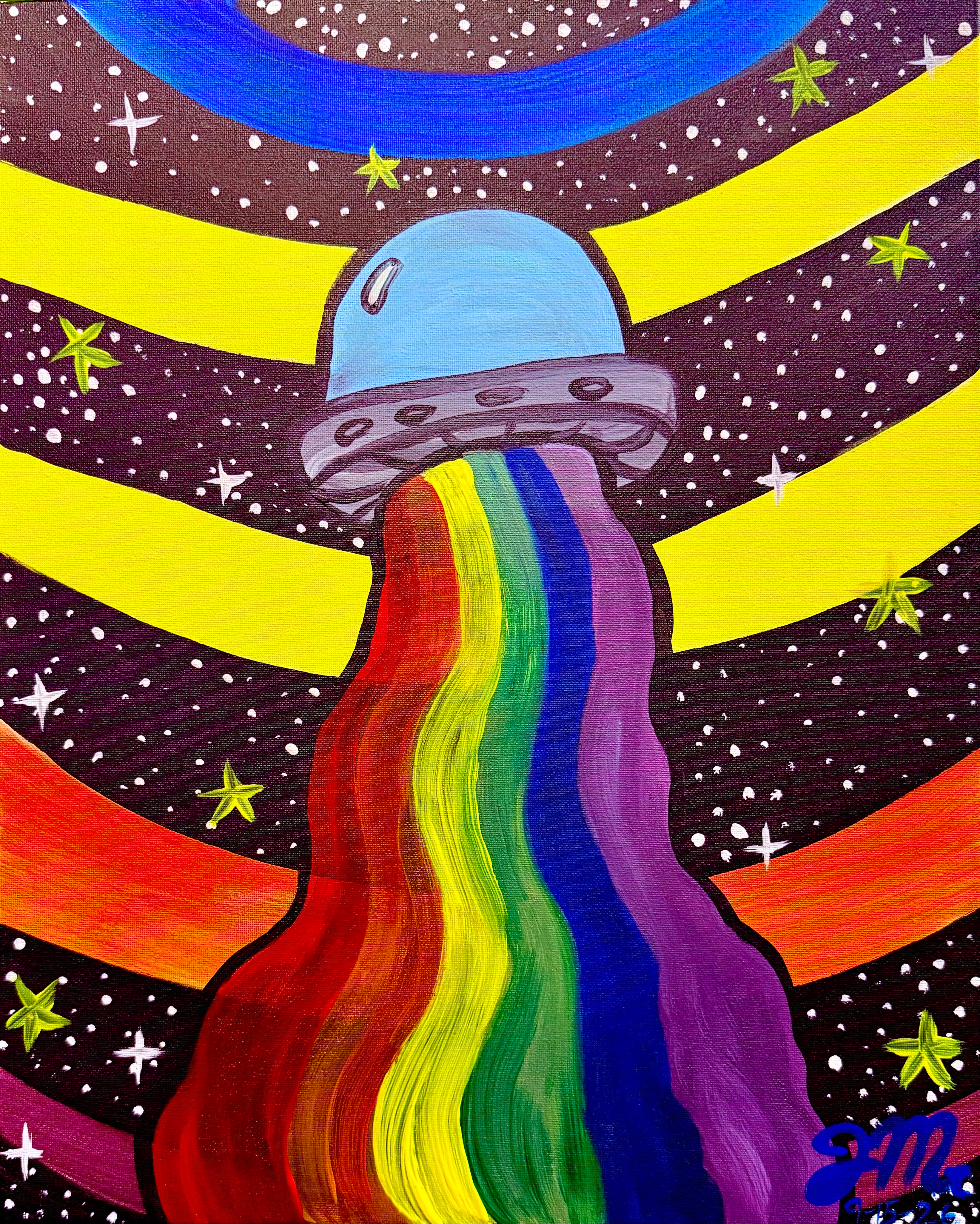 “A Bit Spacey” Sip and Paint 🎨 