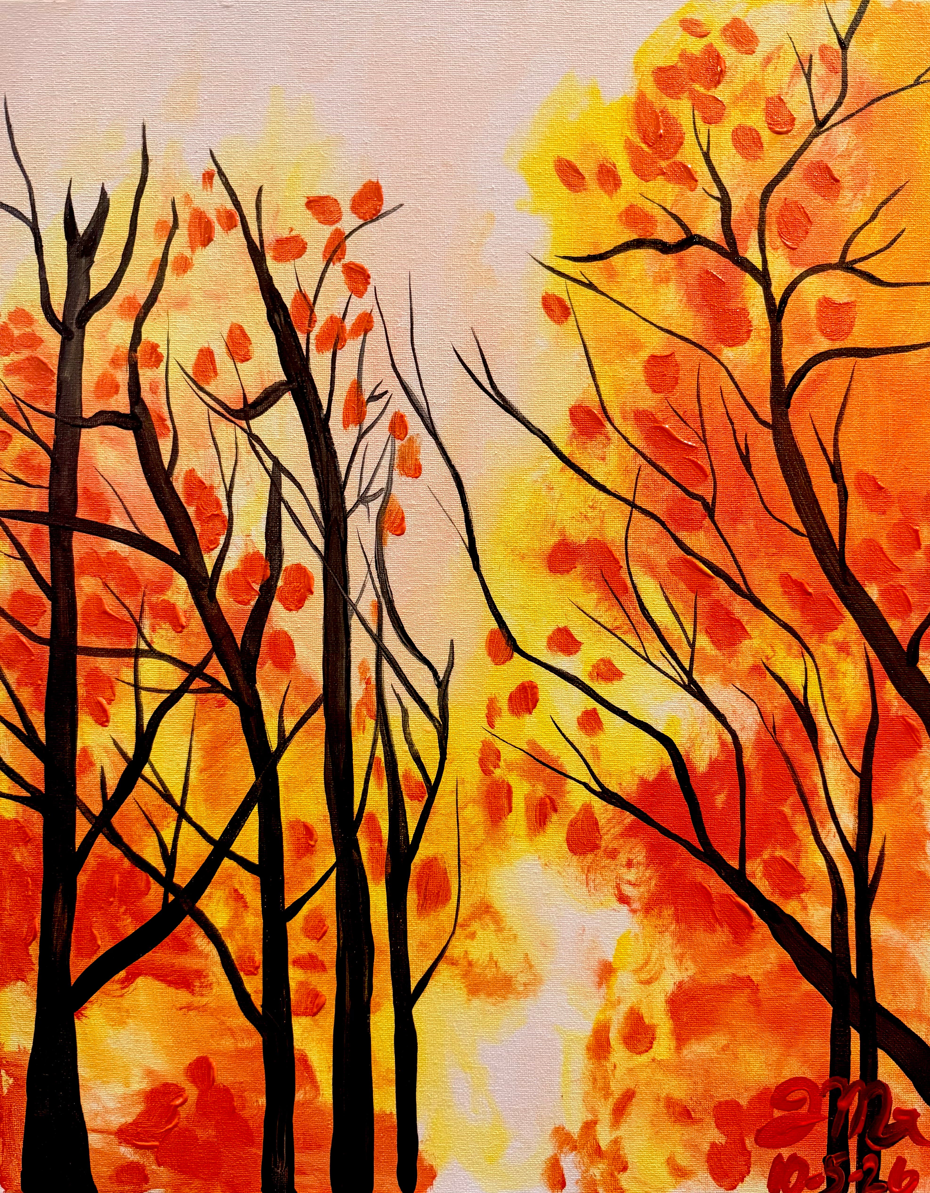 “Abstract Autumn” Sip and Paint 🍁