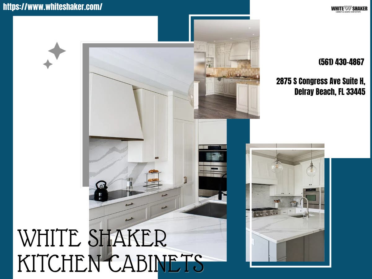 Transform Your Home with White Shaker Kitchen Cabinets Near Coral Springs, FL