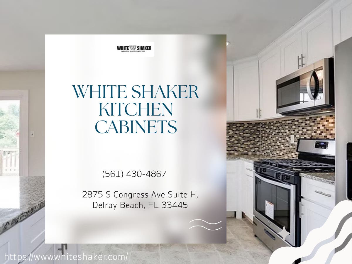 Upgrade Your Space with White Shaker Kitchen Cabinets Near Coral Springs, FL