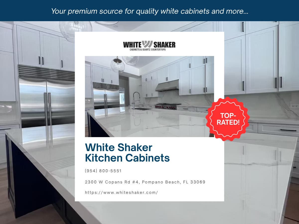 Upgrade Your Fort Lauderdale Kitchen with Timeless White Shaker Cabinets