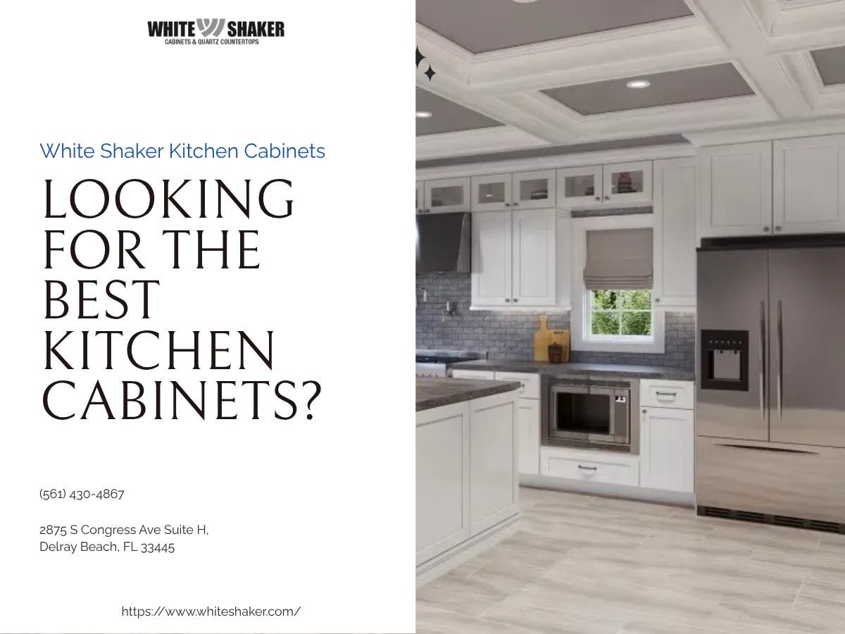 Transform Your South Florida Home with White Shaker Kitchen Cabinets Near Coconut Creek, FL