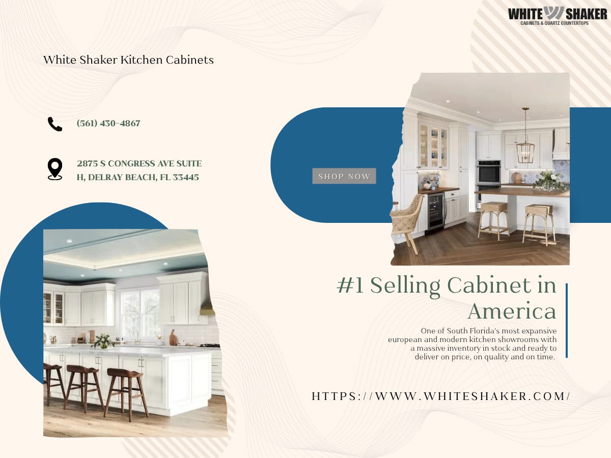 Elevate Your Kitchen Design: Premium White Shaker Cabinets in the Coconut Creek Area