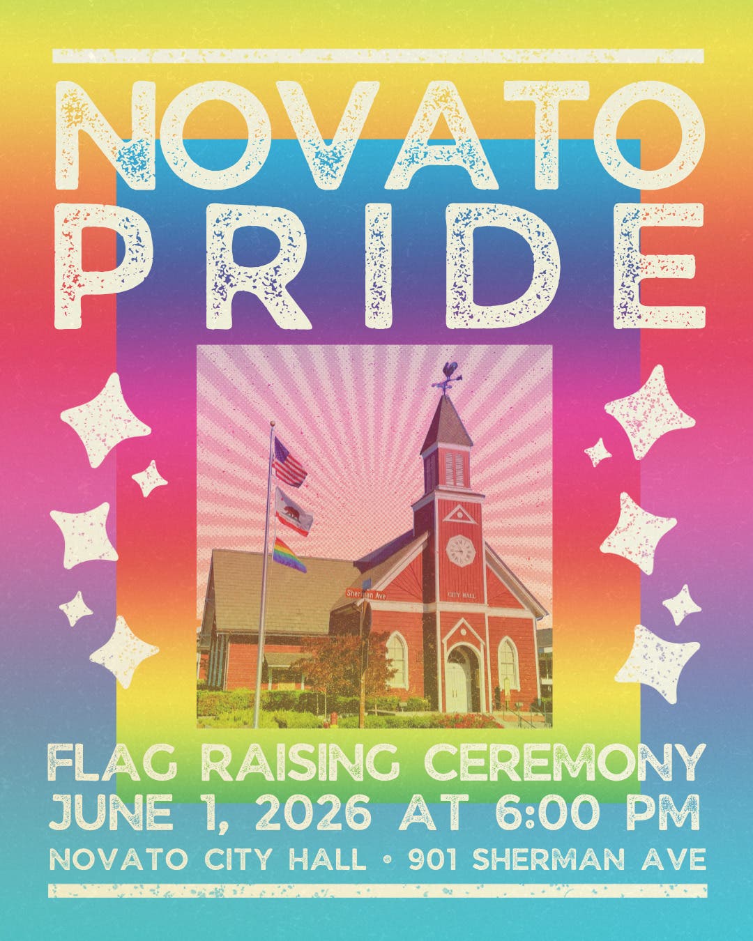 2026 Novato Pride Flag Raising Ceremony
