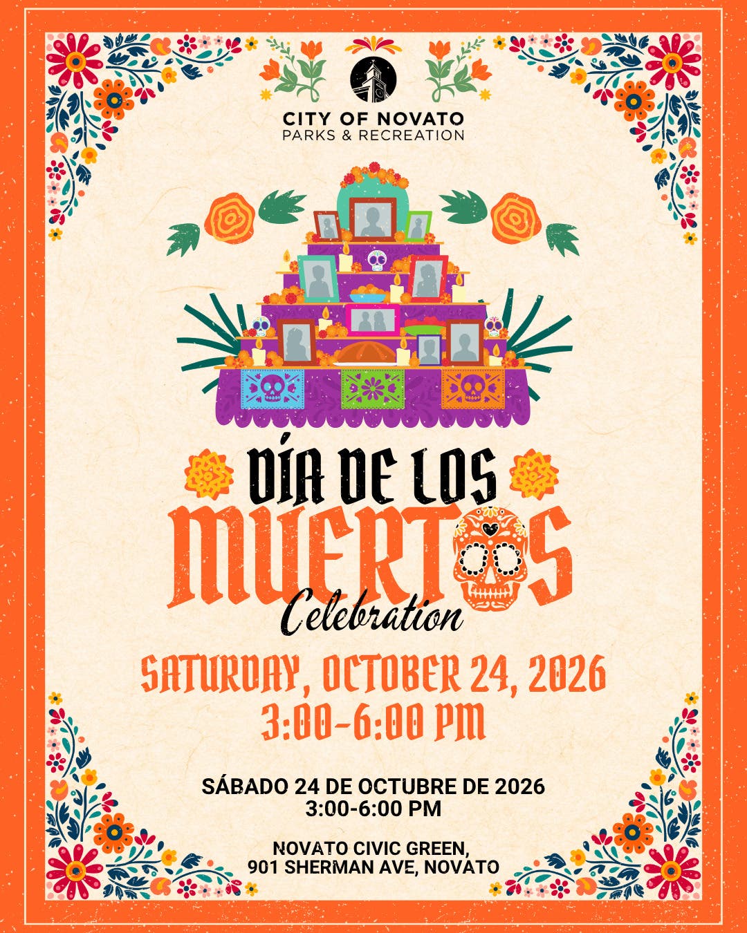 2026 City of Novato Día de los Muertos Celebration