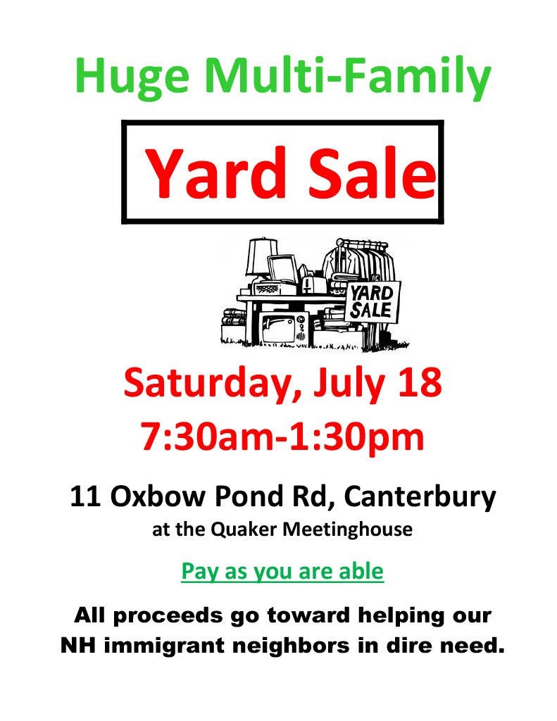 Huge Multi-Family Yard Sale
