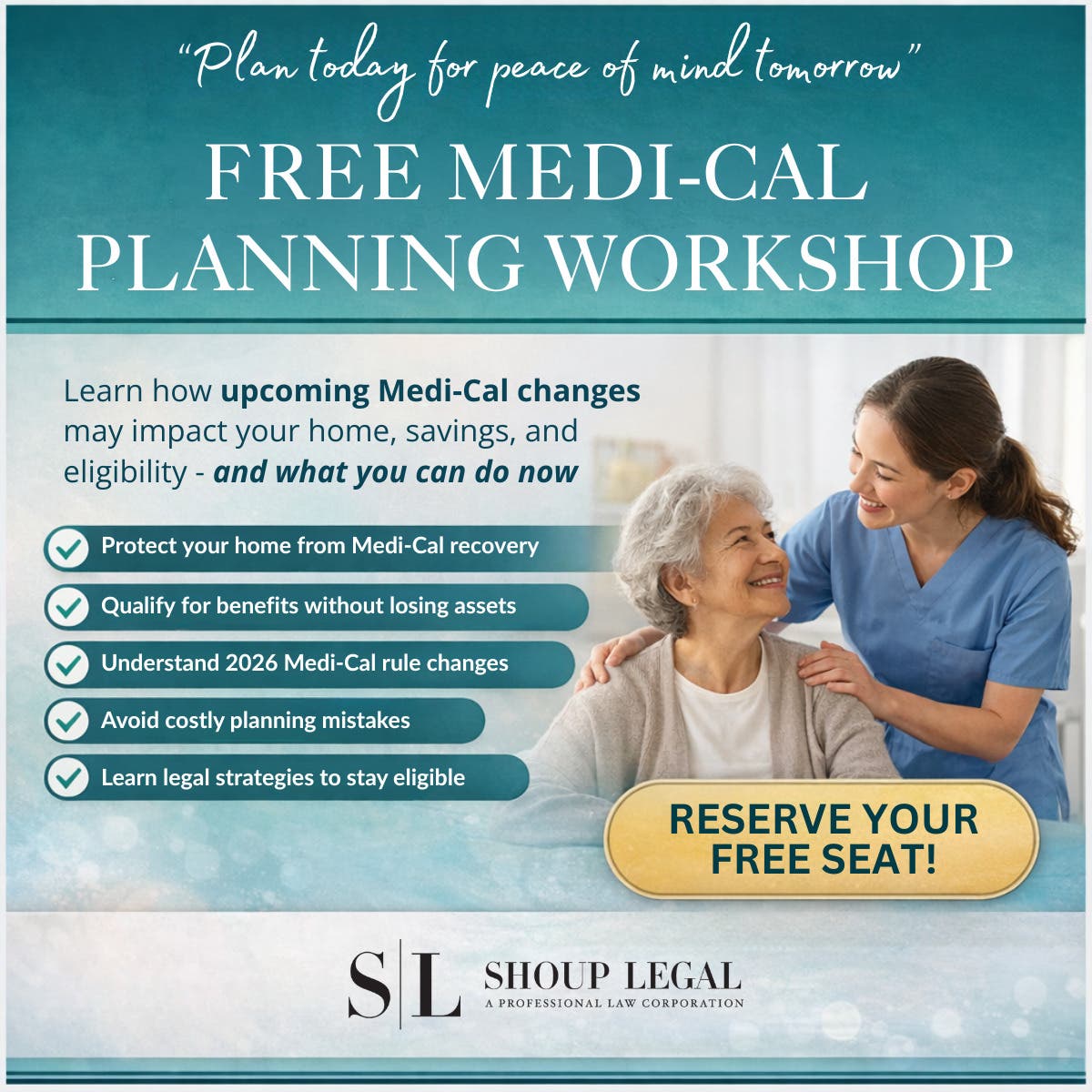 FREE Medi-Cal Planning Workshop