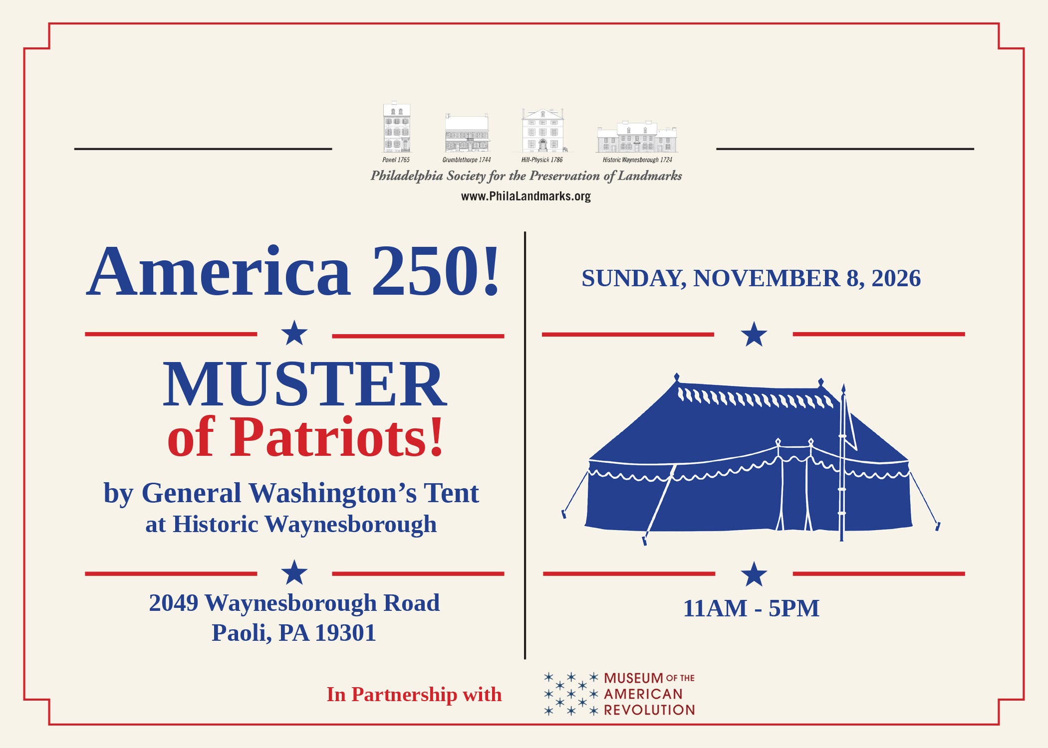 America 250! - Muster of Patriots