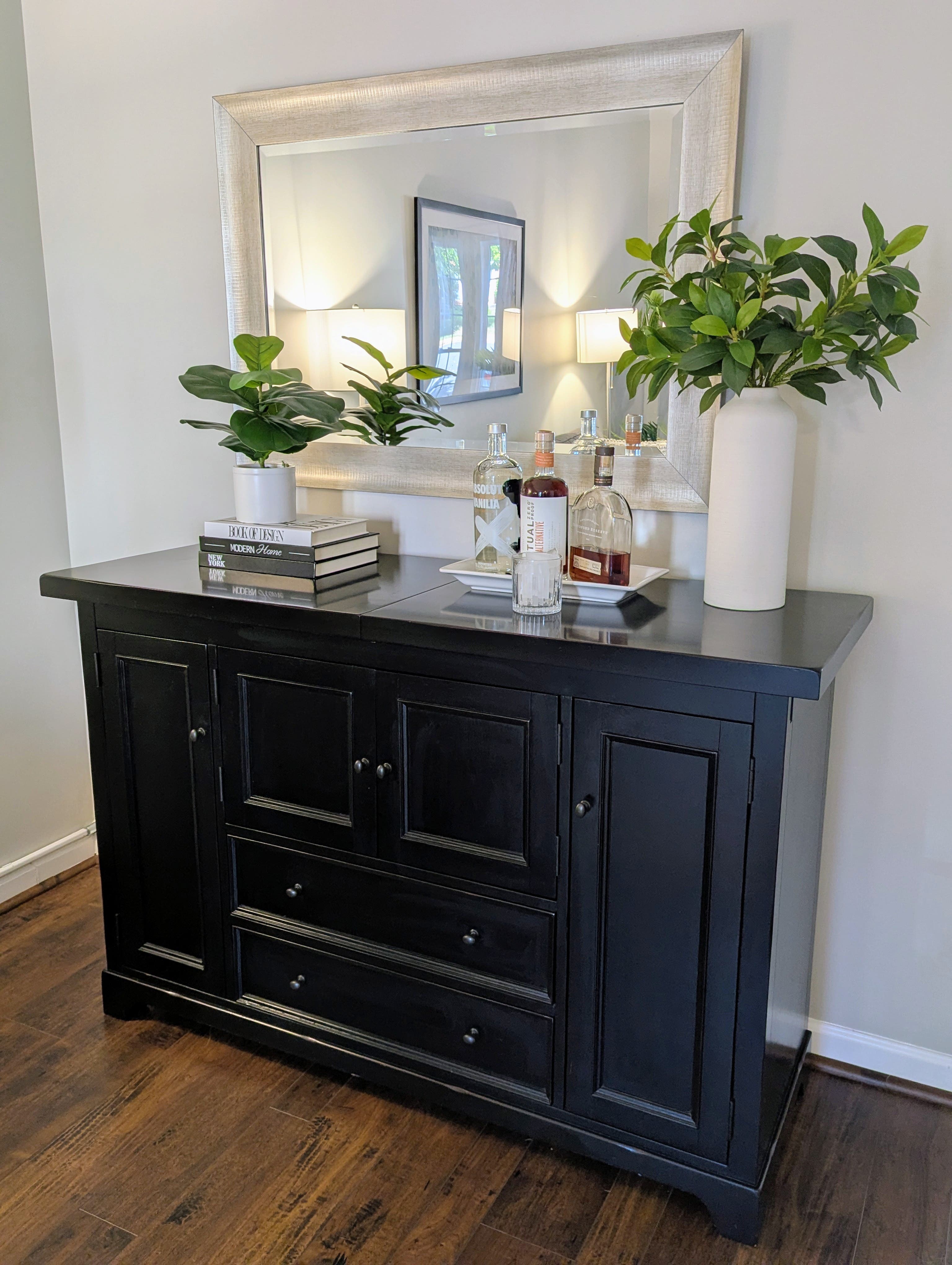 Pre-Owned Pottery Barn Torrens Bar Cabinet/Sideboard/Buffet for Sale