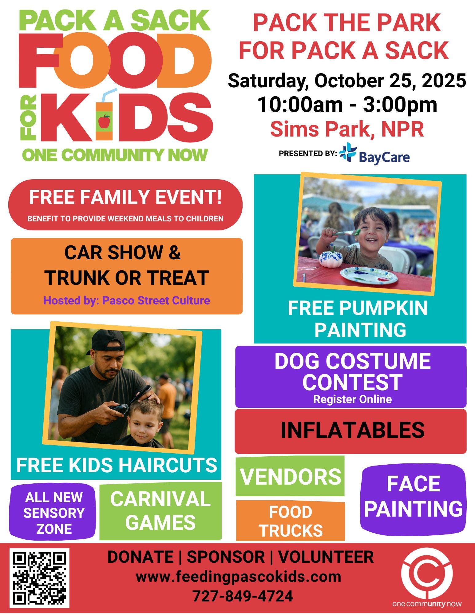 Pack The Park For Pack A Sack Presented by: BayCare