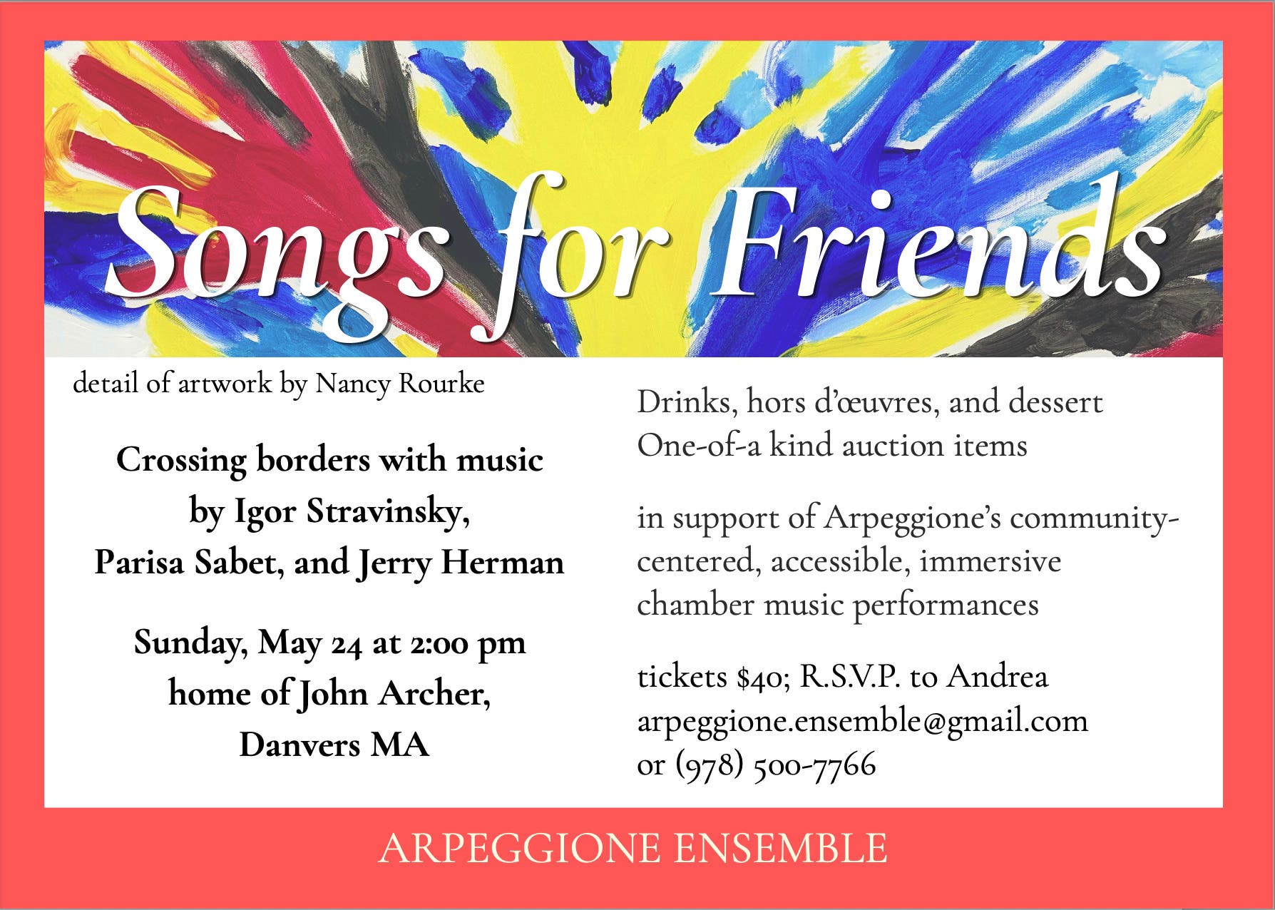 Arpeggione Gala: Songs for Friends