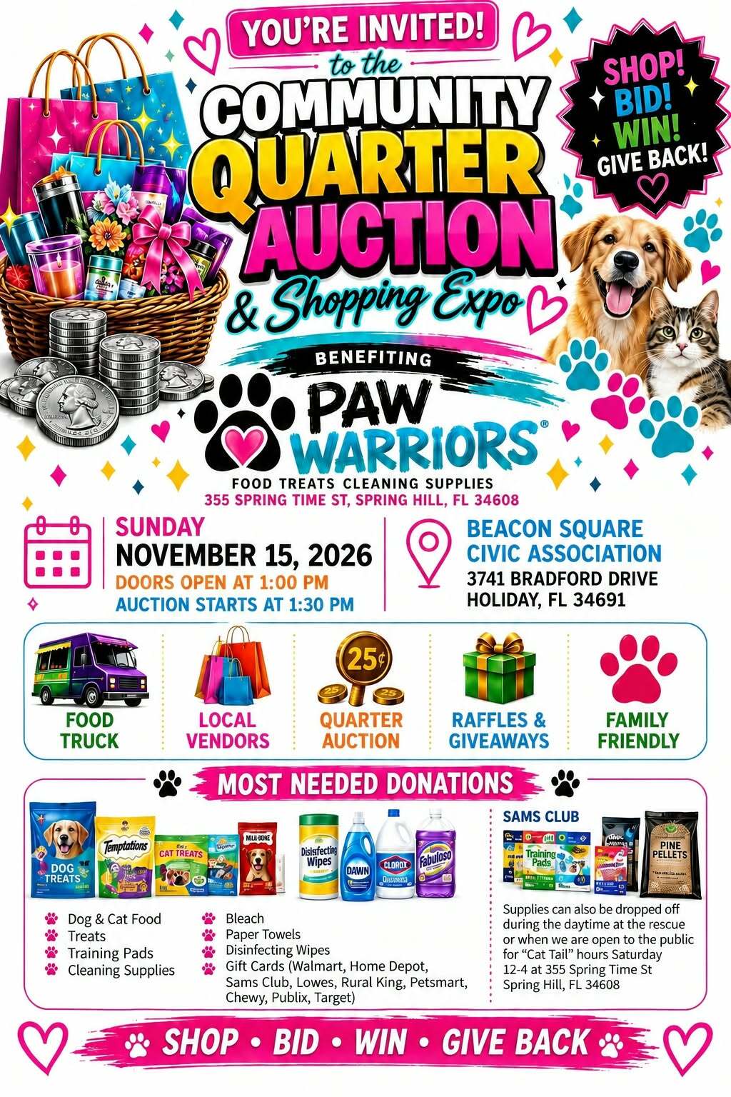 Community Quarter Auction & Shopping Expo