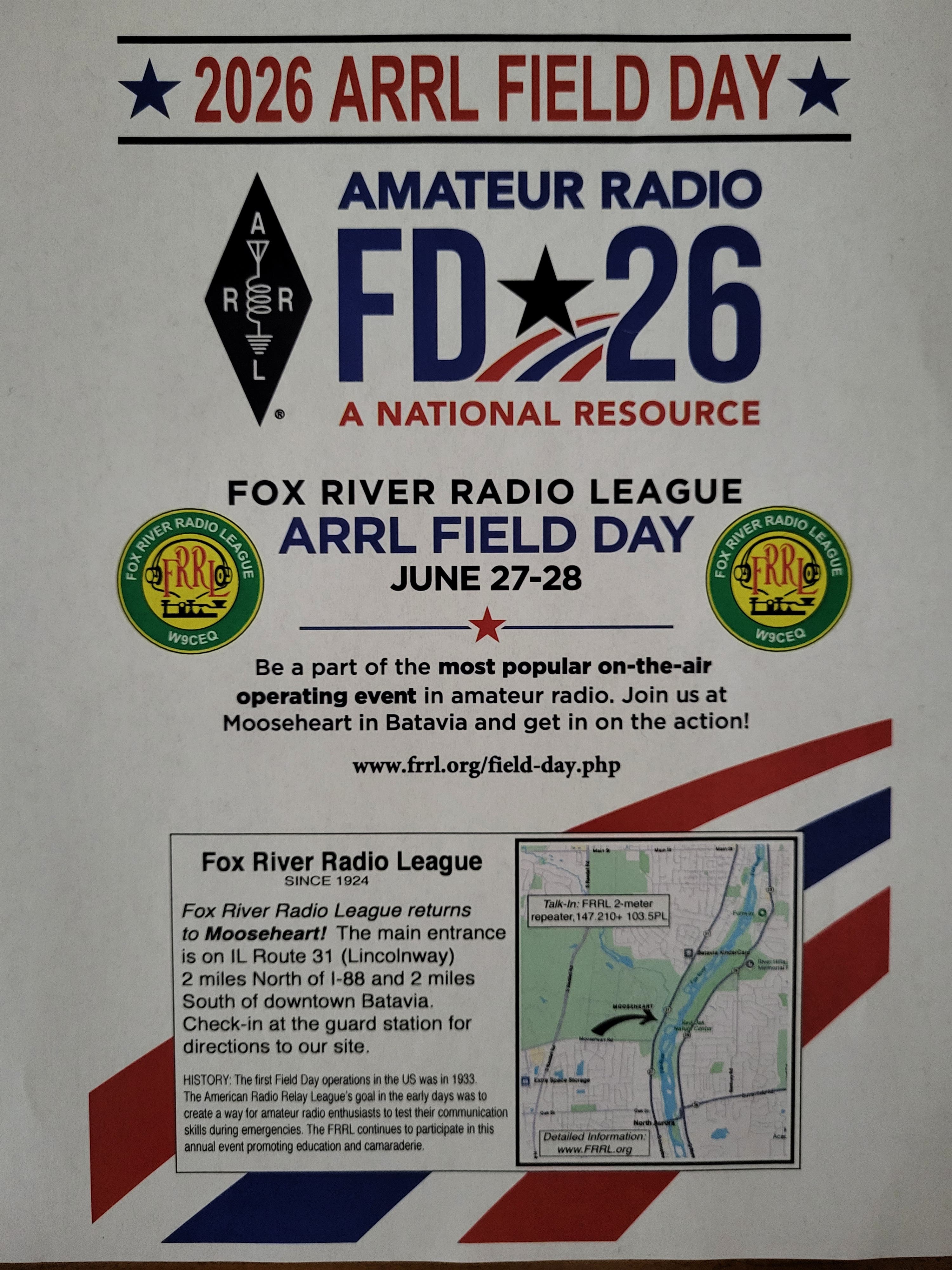 Fox River Radio League ARRL Field Day