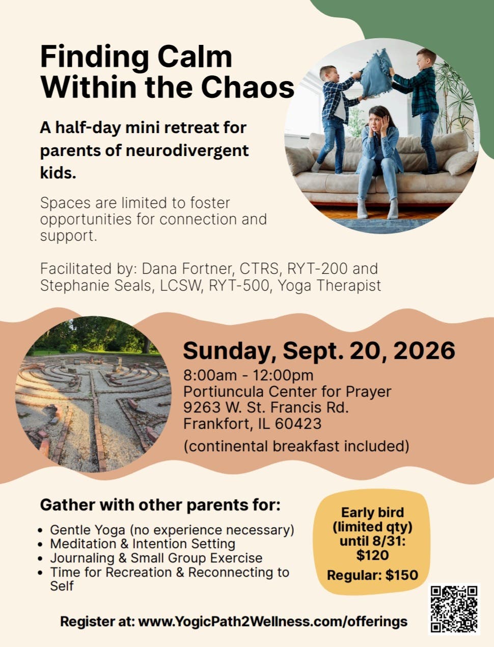 Finding Calm Within the Chaos: Half-Day Mini Retreat for Parents of Neurodivergent Kids