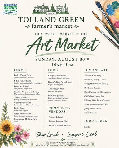 Tolland Green Farmer's Market Art Market