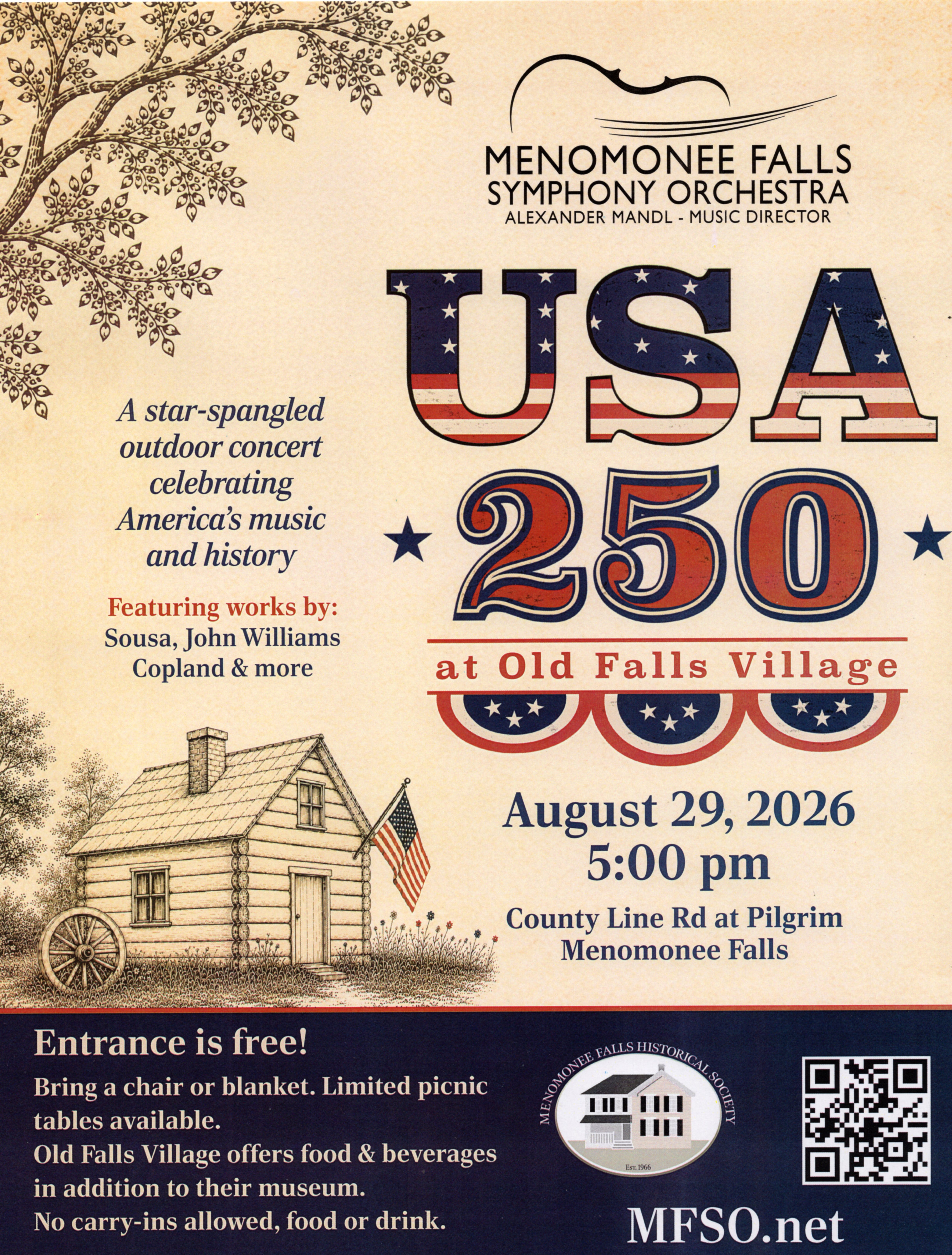 Menomonee Falls Symphony At Old Falls Village Historical Park