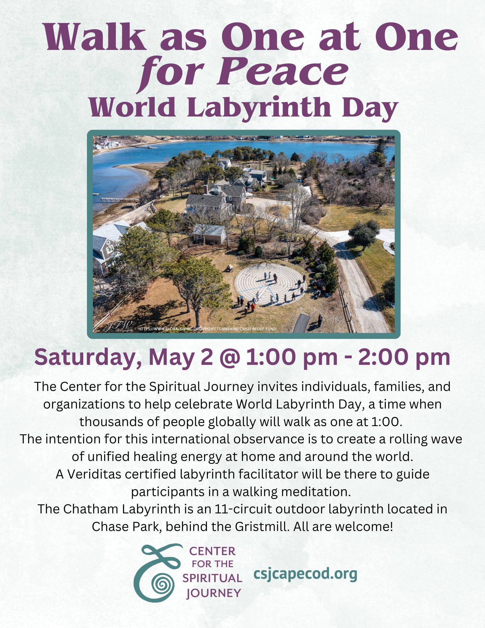 World Labyrinth Day Walk~ Chase Park Chatham 