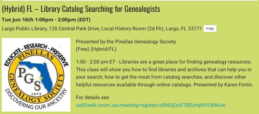 GENEALOGY - Exploring the Library of Congress Digital Collections