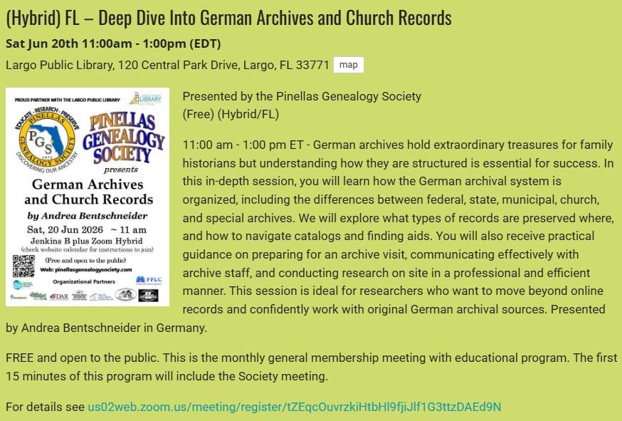 GENEALOGY - Deep Dive Into German Archives and Church Records