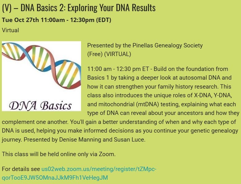 GENEALOGY - DNA Basics 2: Exploring Your DNA Results