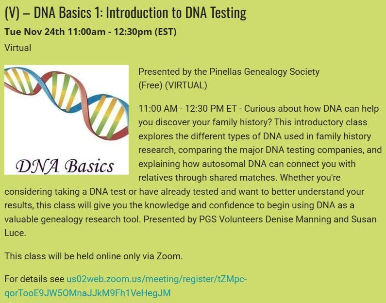 GENEALOGY - DNA Basics 1: Introduction To DNA Testing