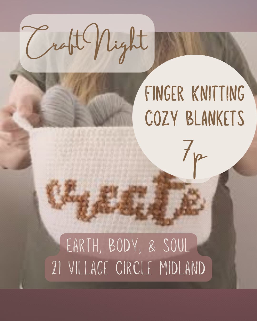 Craft Night: Creating Finger Knit Cozy Blankets