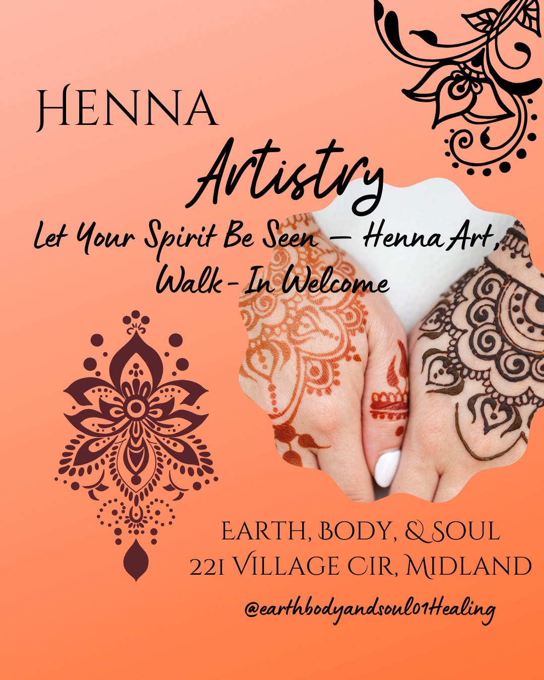 Henna Art - Walk-In Sessions