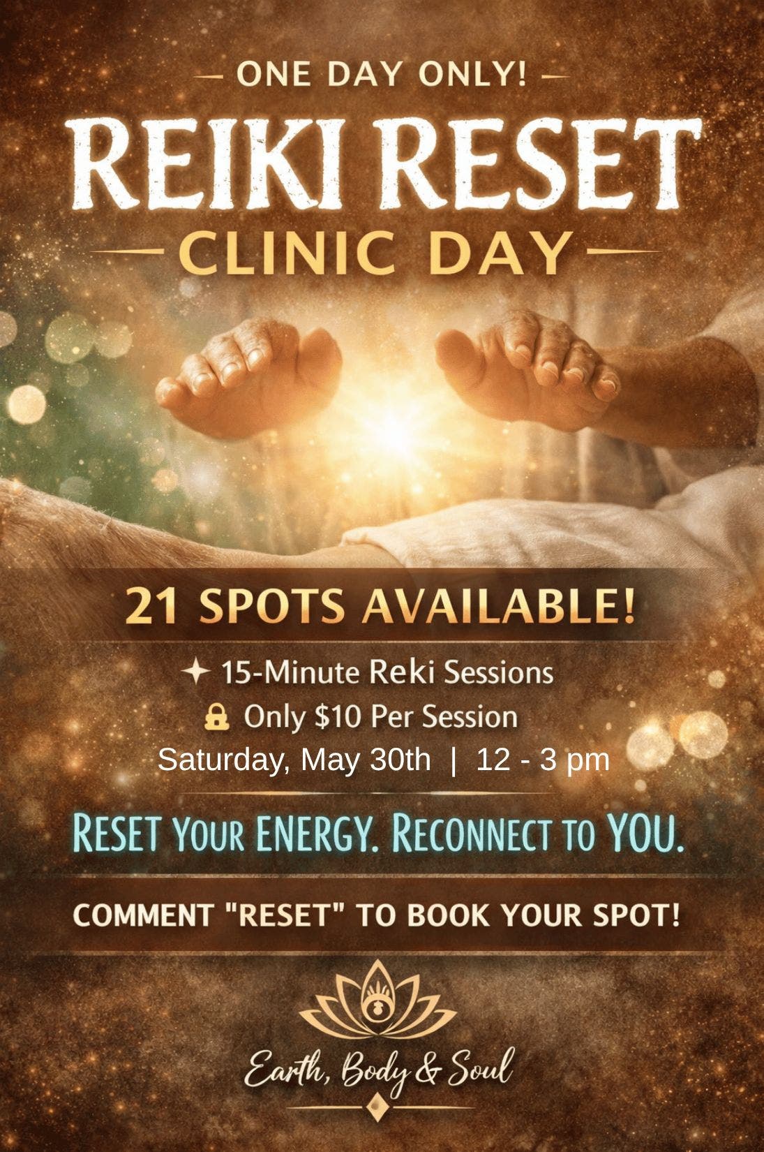 Reiki Reset- Session for $10