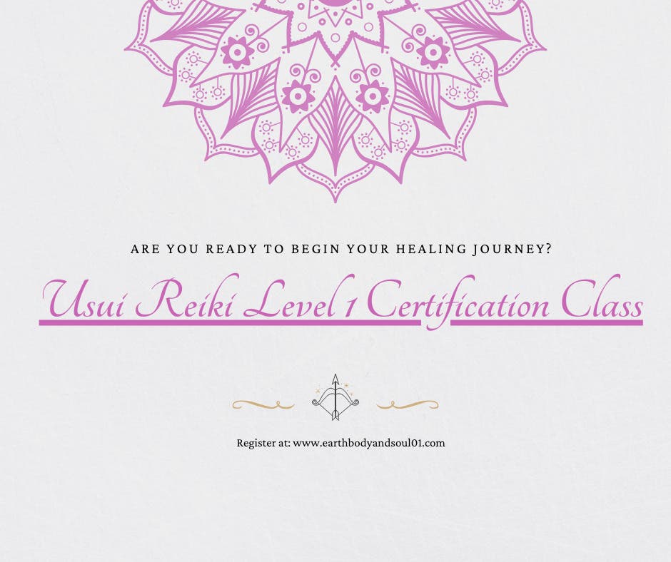 Reiki 1 Certification Class