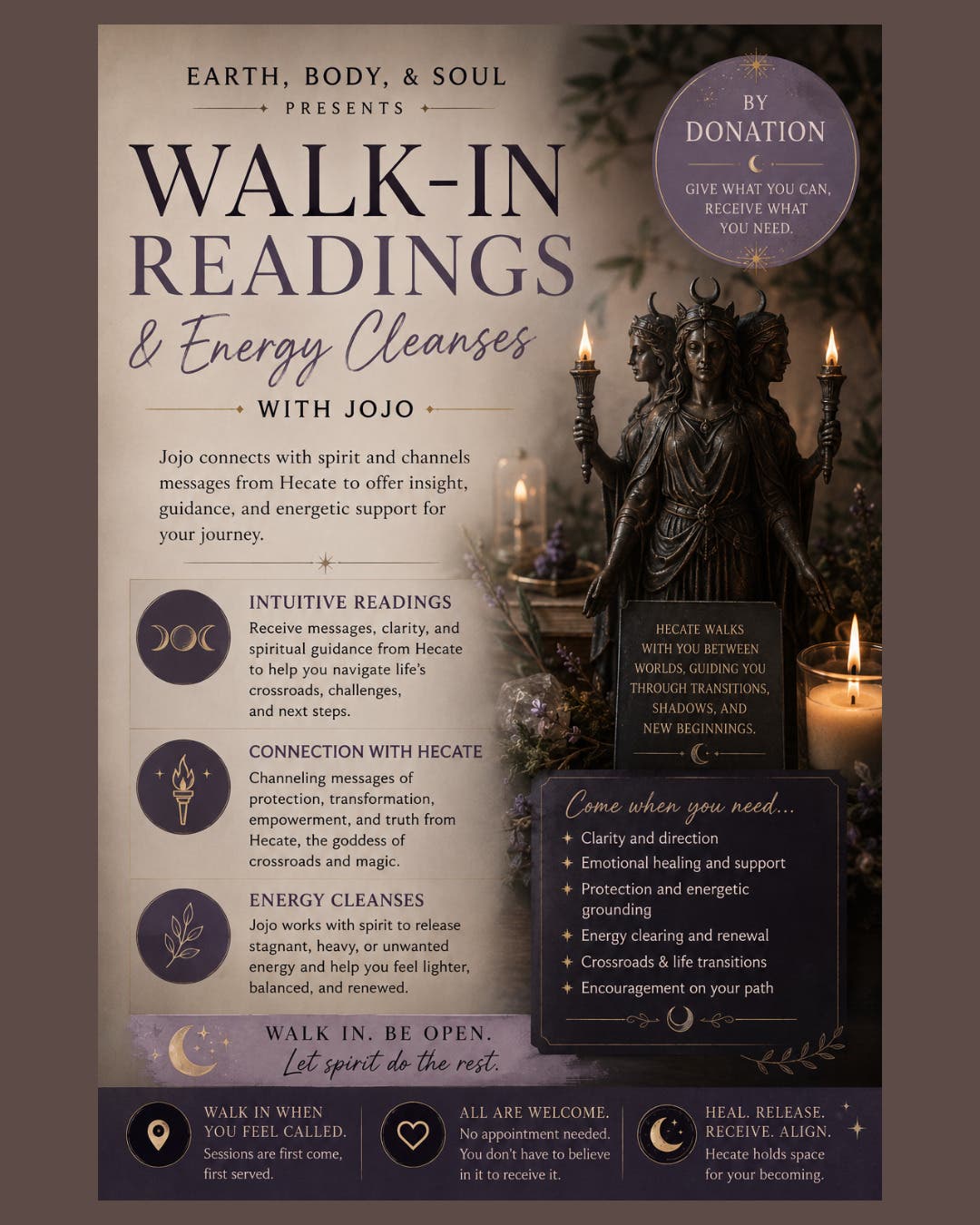 Hecate Readings & Energy Work W/ Jojo