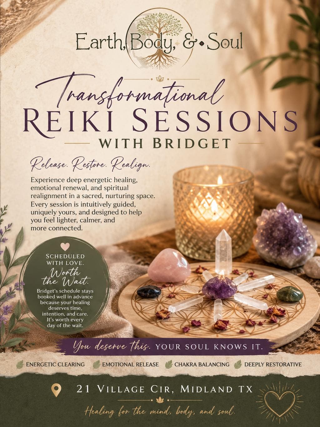 Transformational Reiki Sessions By Appointment