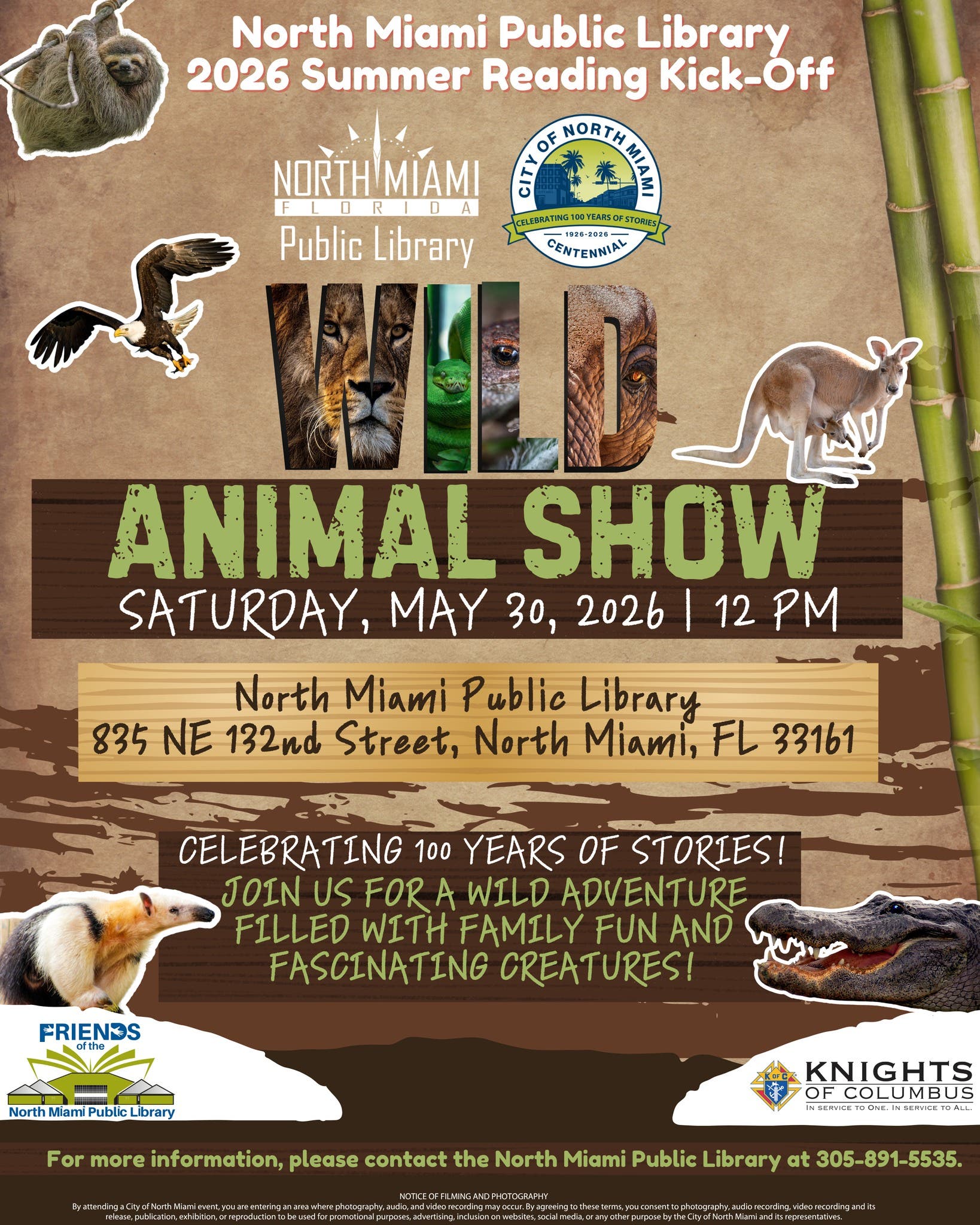 Wild Animal Show and Summer Reading Kickoff