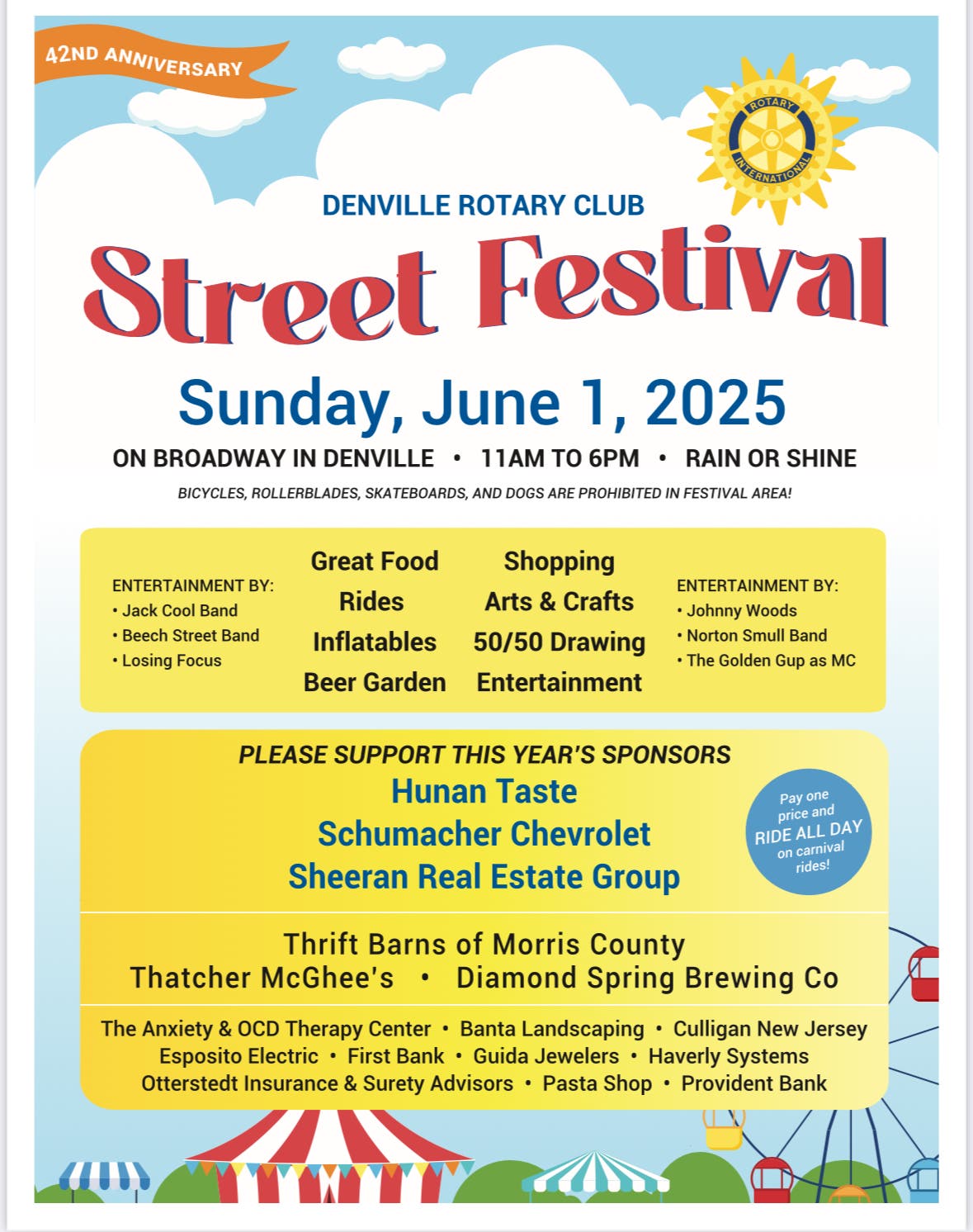Denville Rotary Club Street Festival