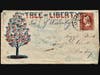 Envelope from an 1862 letter written to Lizzie Brick by 12th New Jersey Infantry private David Eldridge.
