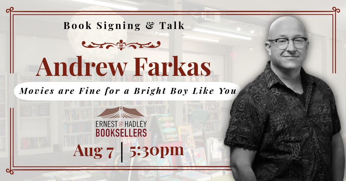 Signing & Reading, Andrew Farkas feat. Michael Martone at Ernest & Hadley Booksellers
