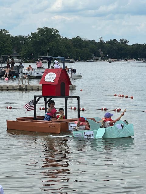 Crystal Lake Cardbboard Regatta