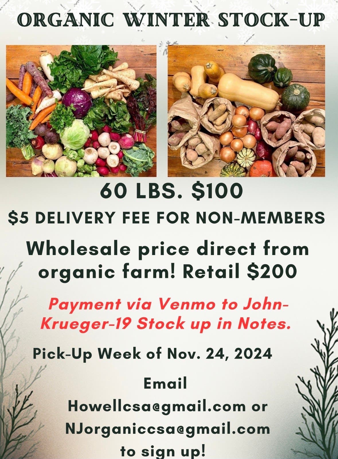 Circle Brook Farm “Stock-Up” & Winter Egg Shares