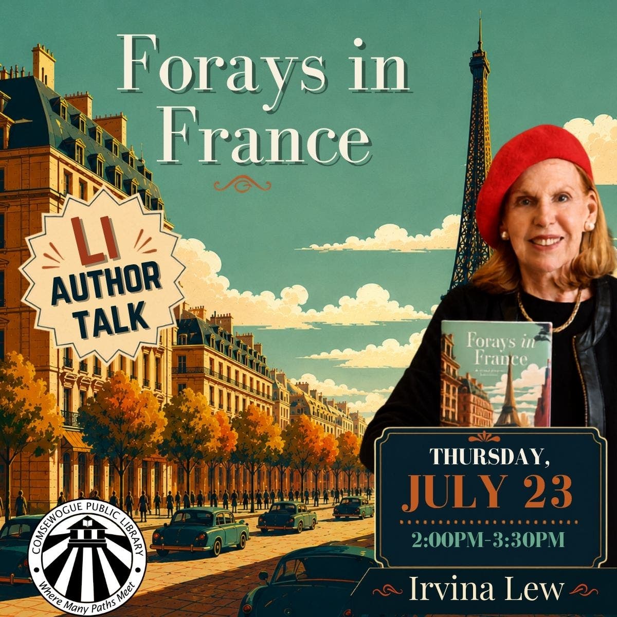 Author Talk at Comsewogue Public Library