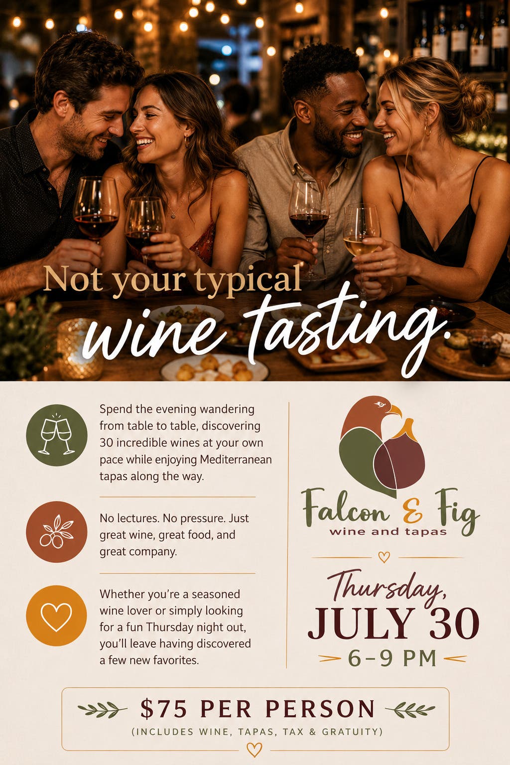 Not Your Typical Wine Tasting